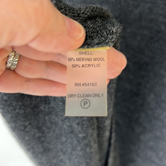 CALVIN KLEIN short sleeve sweater dress charcoal gray S - Picture 7 of 8